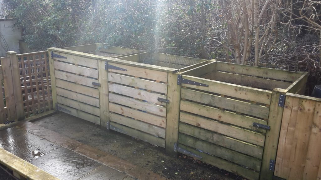 Timber compost bays Leeds Rotters